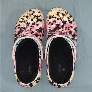 Colorful Cheetah Print Crocs